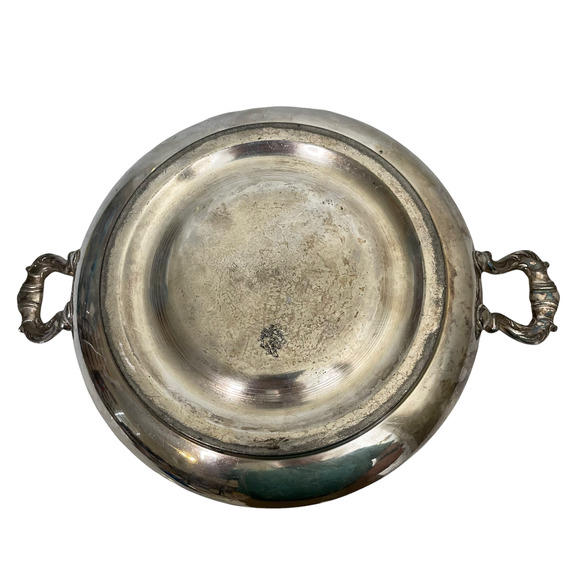 Vtg. Homan Silverplated Casserole Dish With Lid & Handles 555 Special Metal - Picture 9 of 12